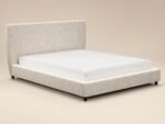 Luciana Upholstered Platform Bed Cream Chenille - Image 6