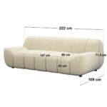 Macy Large Sofa Chenille - Image 4