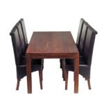 Toko Dark Mango Large Dining Table 6ft (180cm) - Image 2