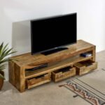 Surrey Solid Wood Large Tvc With 3 Drawers - Image 5