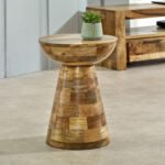 Solid Wood Round Side Table Mushroom Style, elegant and Versatile - Image 6