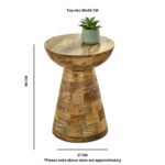 Solid Wood Round Side Table Mushroom Style, elegant and Versatile - Image 7