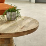 Surrey Solid Wood Coffee Table Mushroom Style - Image 4