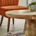 Surrey Solid Wood Coffee Table Mushroom Style - Image 5