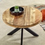 Surrey Solid Wood Coffee Table With Metal Spider Legs - Image 3
