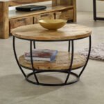 Surrey Solid Wood & Metal Coffee Table With Shelf - Image 6
