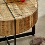 Surrey Solid Wood Coffee Table With Metal Legs - Image 4