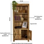Surrey Solid Wood Bookcase With Doors - Image 11