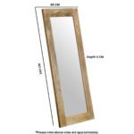 Surrey Solid Wood Frame Mirror Extra Long - Image 4