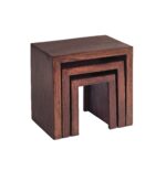 Toko Dark Mango Nest of 3 Tables - Image 2