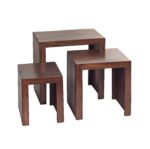 Toko Dark Mango Nest of 3 Tables - Image 3