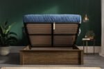 Emporia Monaco Solid Warm Oak Ottoman Bed - Image 2