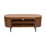 Slatted Mango Wood TV Cabinet - Image 2