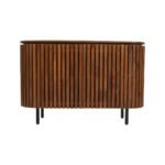 Slatted Mango Wood 2 Doors Sideboard - Image 2