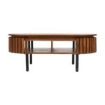 Slatted Mango Wood Coffee Table Rectangular - Image 3