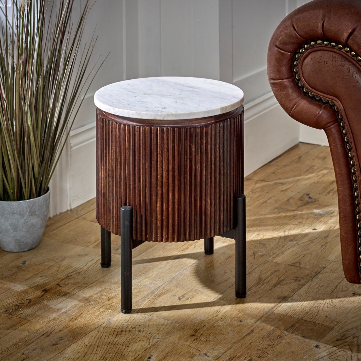 mt04-1_1.jpg Opal Mango Wood Side Table With Marble Top & Metal Legs