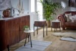 Opal Mango Wood Side Table With Marble Top & Metal Legs - Image 7