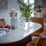 Opal Mango Wood Dining Table 170Cm With Marble Top - Image 7