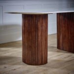 Opal Mango Wood Dining Table 170Cm With Marble Top - Image 8