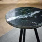 Opal Side Table With Black Marble Top & Metal Legs - Image 5