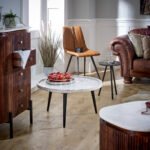 Opal Coffee Table With Marble Top And Metal Legs - Image 7