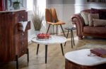 Opal Coffee Table With Marble Top And Metal Legs - Image 8