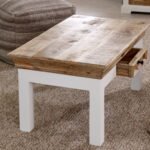 Alfie Coffee Table With Drawer Solid Mango Wood - Image 4