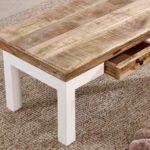 Alfie Coffee Table With Drawer Solid Mango Wood - Image 7