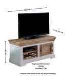 Alfie Wood Tv Cabinet/Bench/Shoe Rack Upto 43" - Image 8