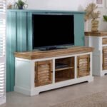 Alfie Tv Cabinet Upto 57″ Solid Mango Wood