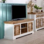 Alfie Tv Cabinet Upto 57" Solid Mango Wood - Image 6