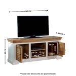 Alfie Tv Cabinet Upto 57" Solid Mango Wood - Image 13