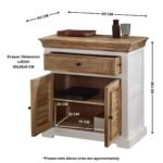 Alfie Wood Sideboard - 1 Drawer & 2 Doors - Image 15