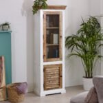 Alfie Wood Bookcase/Display Cabinet - 3 Shelves & 1 Door - Image 8