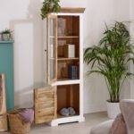 Alfie Wood Bookcase/Display Cabinet - 3 Shelves & 1 Door - Image 3