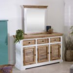 Alfie Mirror Frame With Shelf Solid Mango Wood - Image 5