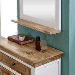 Alfie Mirror Frame With Shelf Solid Mango Wood - Image 7
