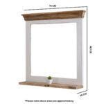 Alfie Mirror Frame With Shelf Solid Mango Wood - Image 12