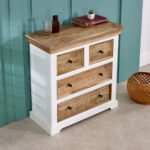 Alfie Solid Mango Wood 4 Chest Of Drawers - Image 8
