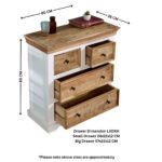 Alfie Solid Mango Wood 4 Chest Of Drawers - Image 9