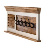 Alfie Wood Shoe Rack & Hanger Wall Hook Set - Image 14