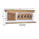 Alfie Wood Shoe Rack & Hanger Wall Hook Set - Image 19