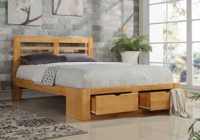 Flintshire Furniture New Bretton Oak Bed Frame