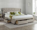 Newton Warmstone Velvet 4 Drawer Storage Bed
