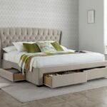 Newton Warmstone Velvet 4 Drawer Storage Bed