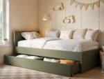 Oli Single Wooden Bed with Drawers
