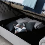 Osborne Grey Velvet Chesterfield Ottoman Bed - Image 4
