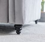 Osborne Grey Velvet Chesterfield Ottoman Bed - Image 5
