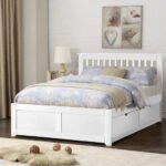 Flintshire Furniture Pentre White Bed with Drawer
