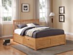 Flintshire Furniture Pentre Oak Bed with Drawer - Image 3